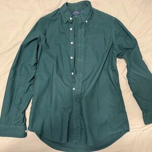 Ralph Lauren Men's Teal Button Down Shirt